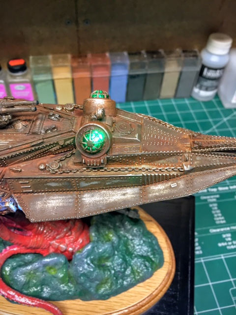 Jules Verne Nautilus 1/144 Scale with Custom Base and LED Lighting ...